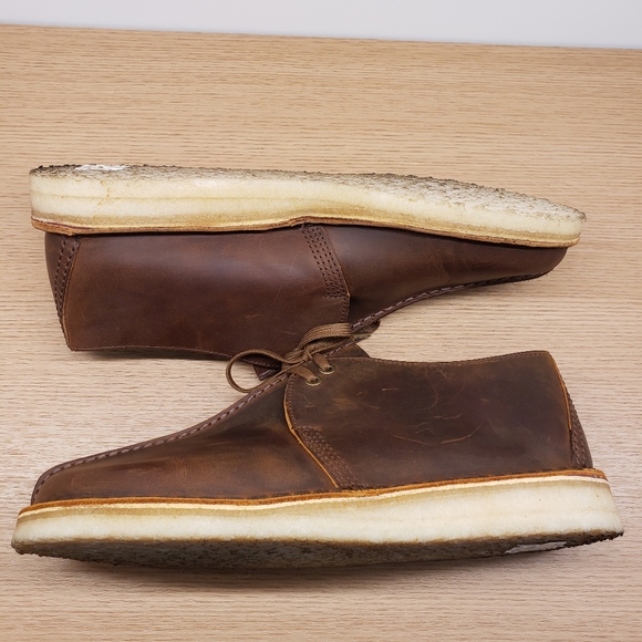 Clarks Originals Desert Trek Beeswax Leather right 11½ left 10½ - Picture 3 of 8